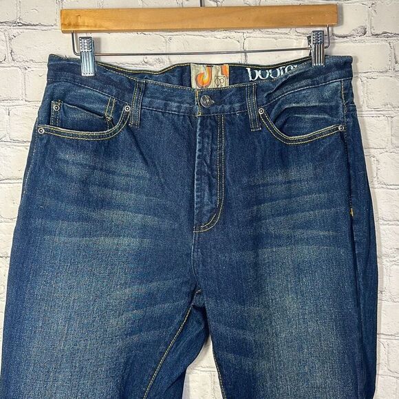 Vintage OP Ocean Pacific Bootcut Jeans Mens Dark Wash Blue Denim size 34x30 - Picture 2 of 12